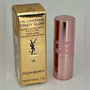 Yves Saint Laurent Loveshine Candy Glow Lip Balm - Pink Sunrise 1B NEW In Box